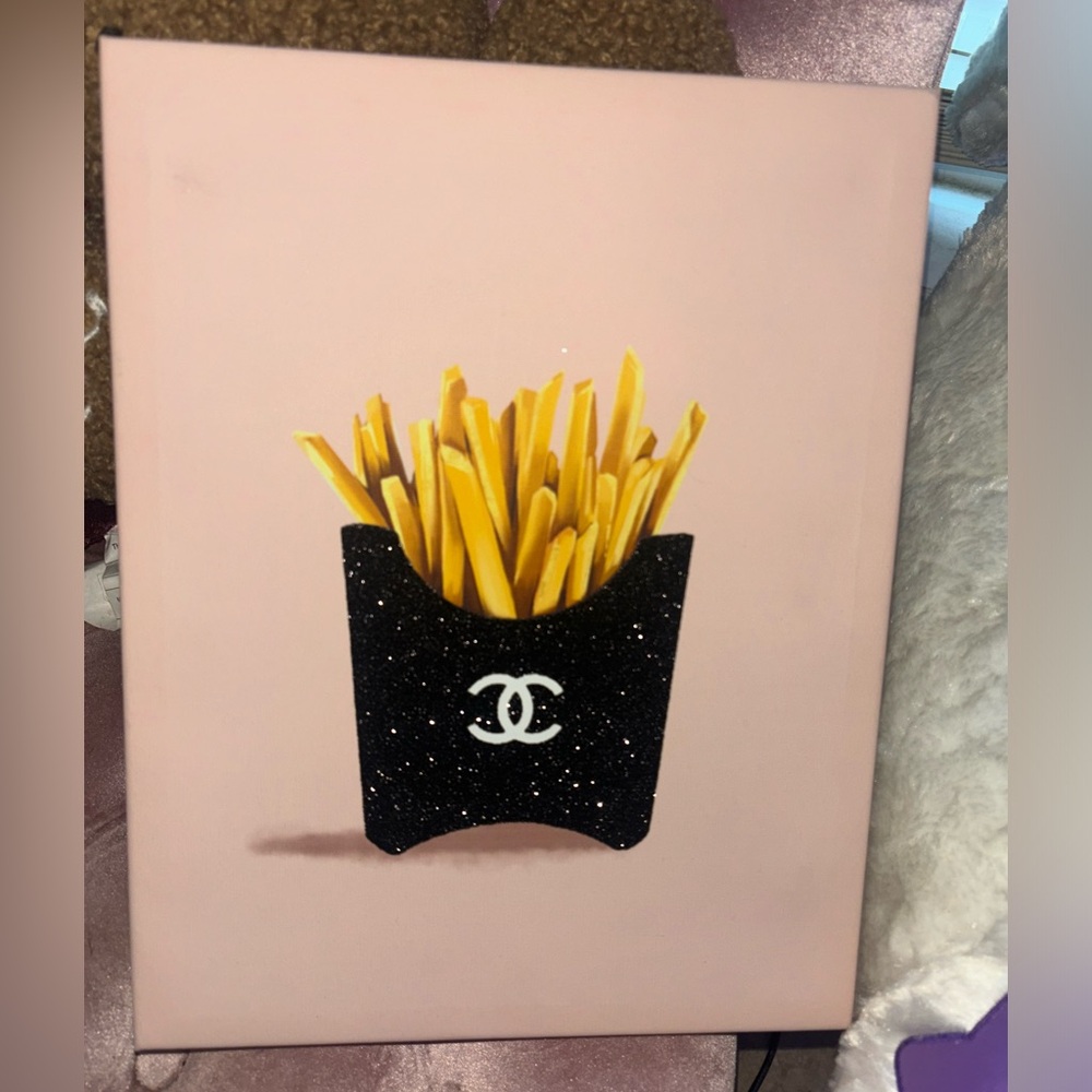 Design District luxury Inspired French Fries Canvas Art